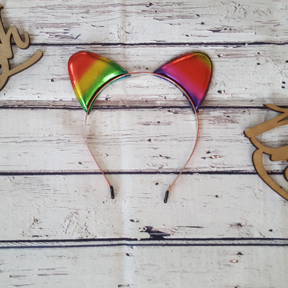 Costume Metallic Cat Ears Headband